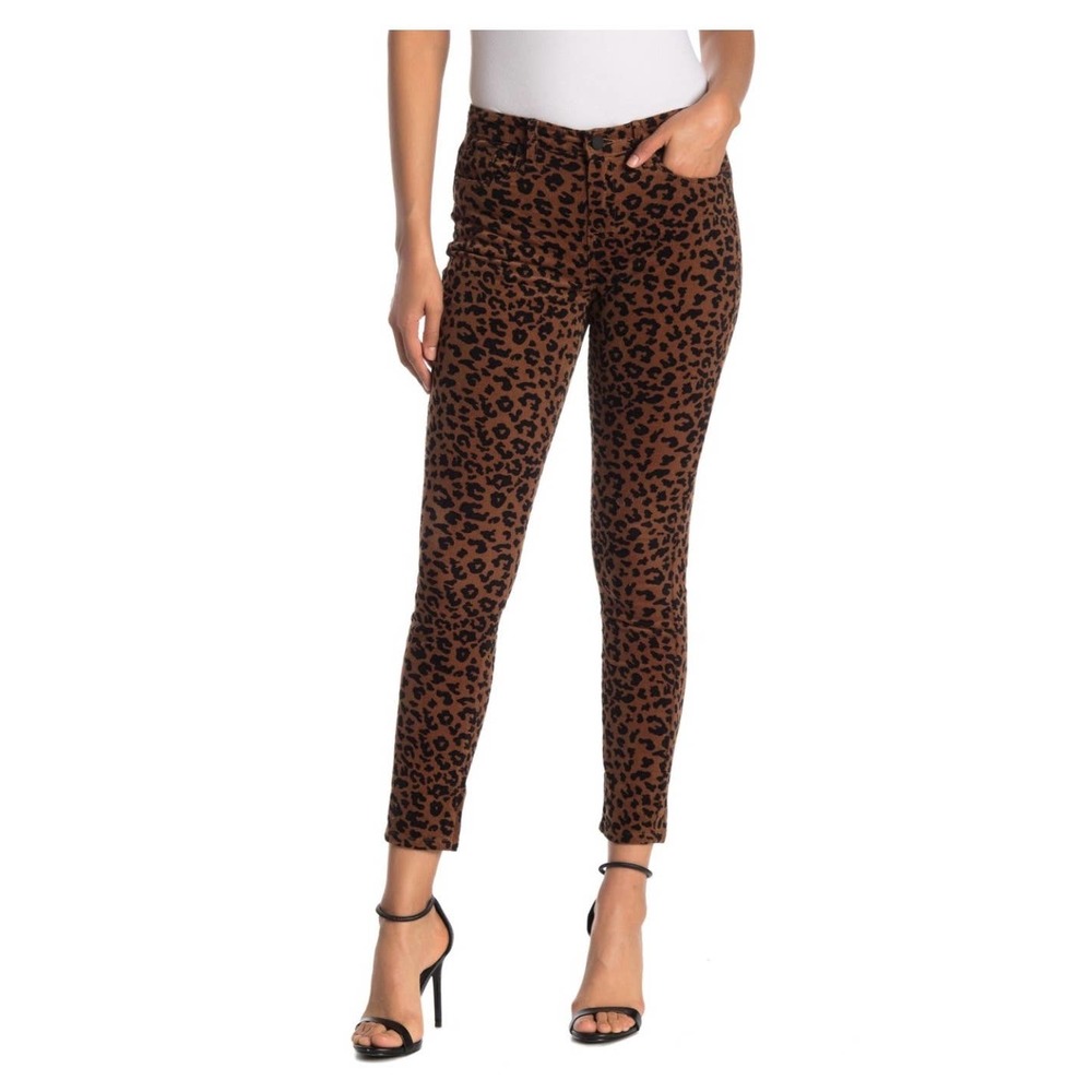BlankNYC Leopard Print Corduroy Mid-Rise Skinny - Picture 2 of 9